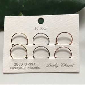 Multicolor ring set -  gold, silver,  rose gold 💕